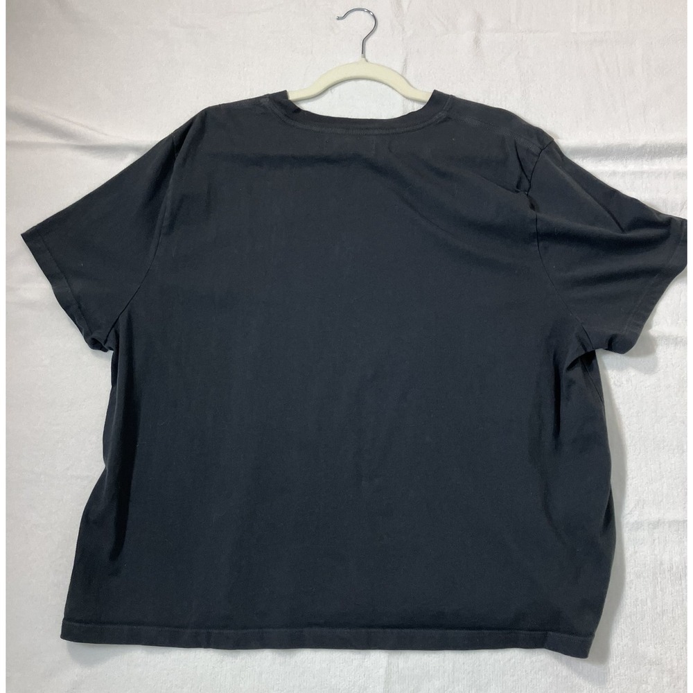 Pool House New York Silverlake Crop Tee II Mens XL Black Boxy Relax Fit Made USA